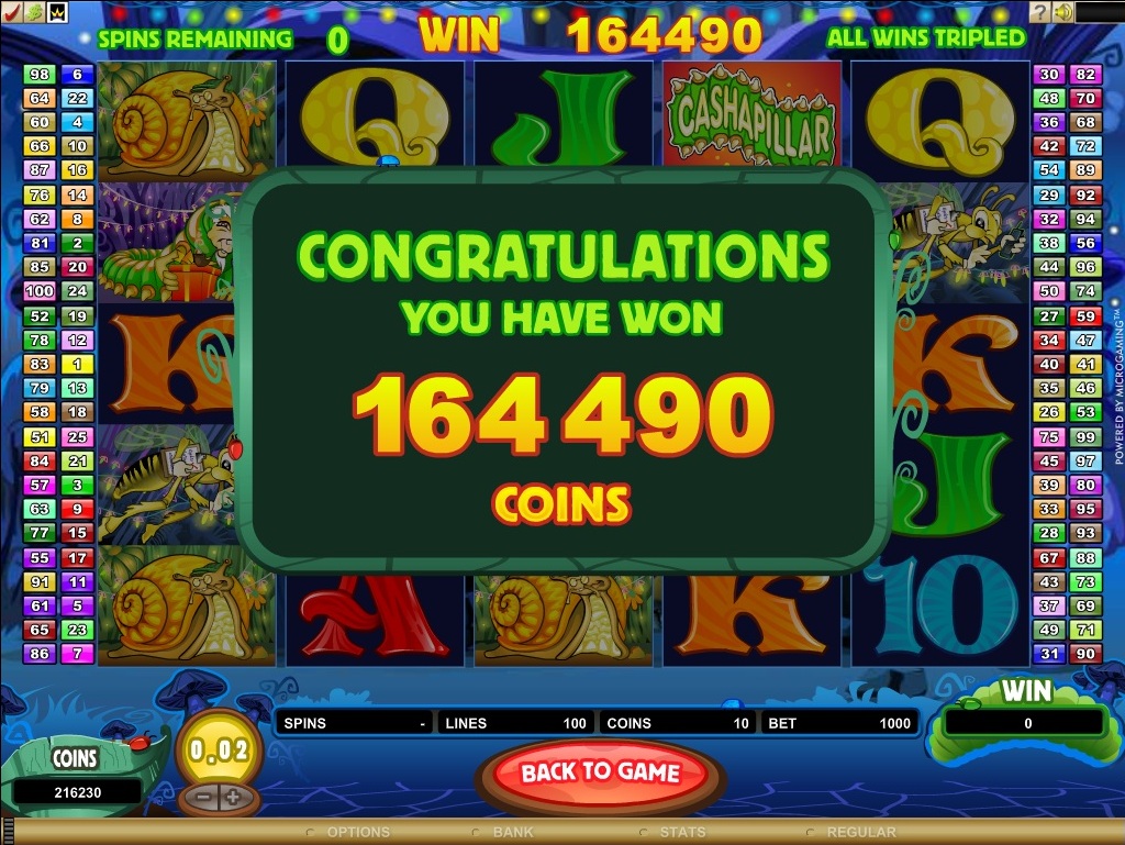 Cashapillar Slot screenshot